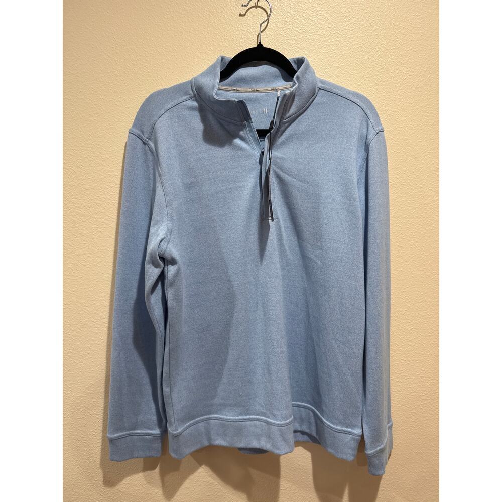Walter Hagen Midweight Pique Men's 1/4 Zip Golf Sweater, Blue, Size S, NWT